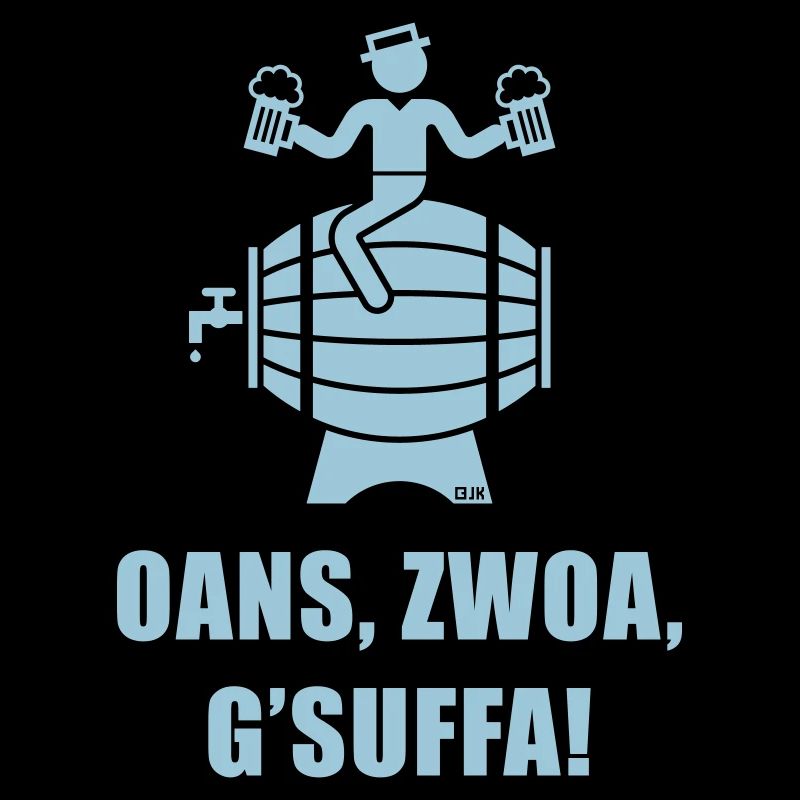 Oans, Zwoa, G’Suffa! (Bier Trinker Auf Bierfass)