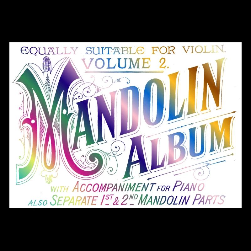 Mandolin Album (Regenbogenfarben)