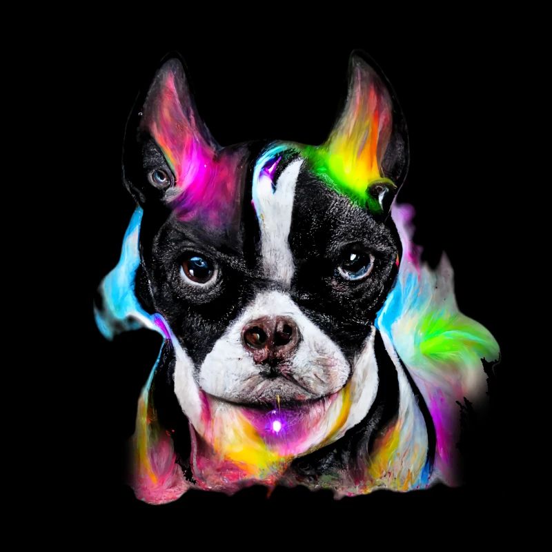Boston Terrier Design en couleur