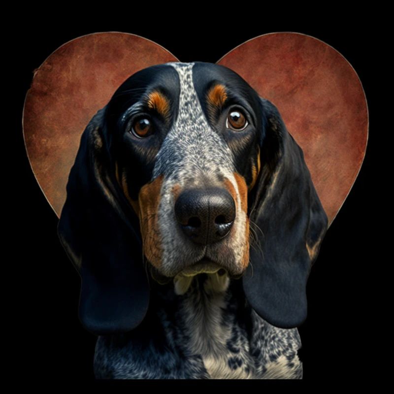 Bluetick Coonhound Saint-Valentin