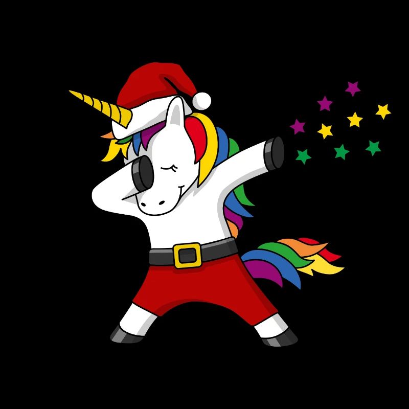 Weihnachten Einhorn Regenbogen dabing Geschenk