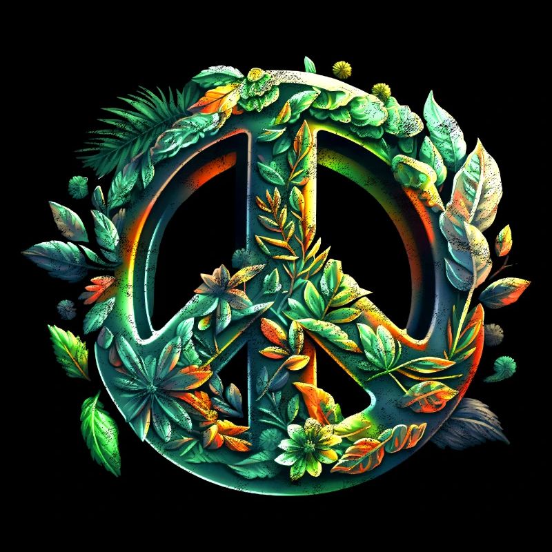 Friedenszeichen, Frieden, Peace Symbol, Save earth