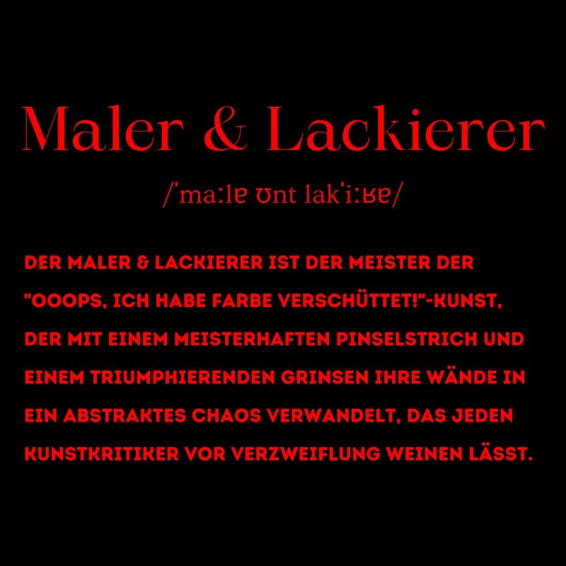 Maler Lackierer Definition