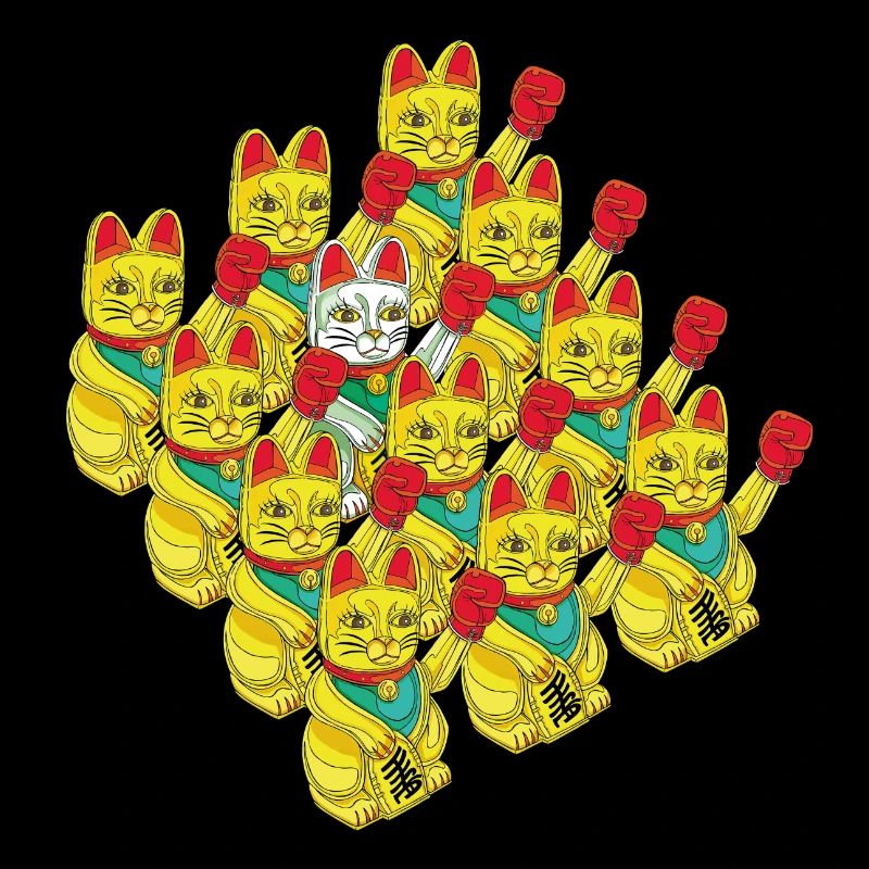 ARMÉE DE CHATS BOXEURS