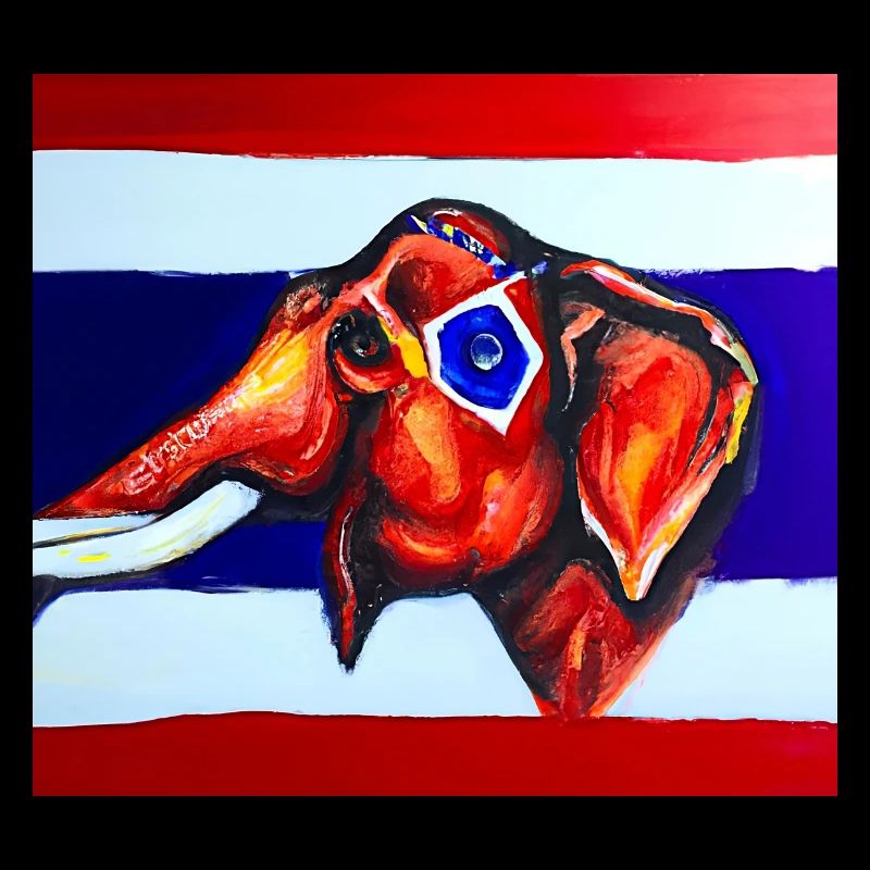 elefant thaiflagge