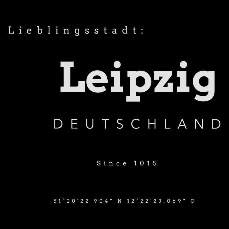 Ville préférée Leibzig Coordonner les souvenirs