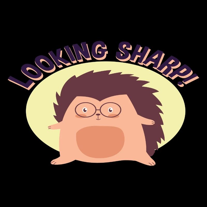 Looking Sharp Süsser Igel mit Brille