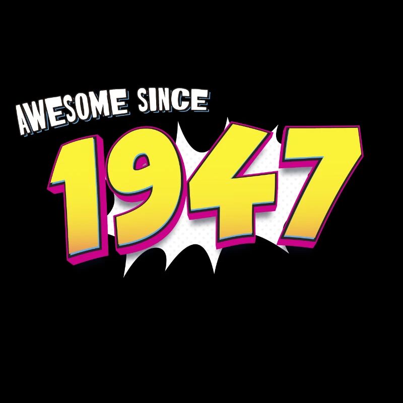 Retro 76th birthday in Pop Art Comic Book Style