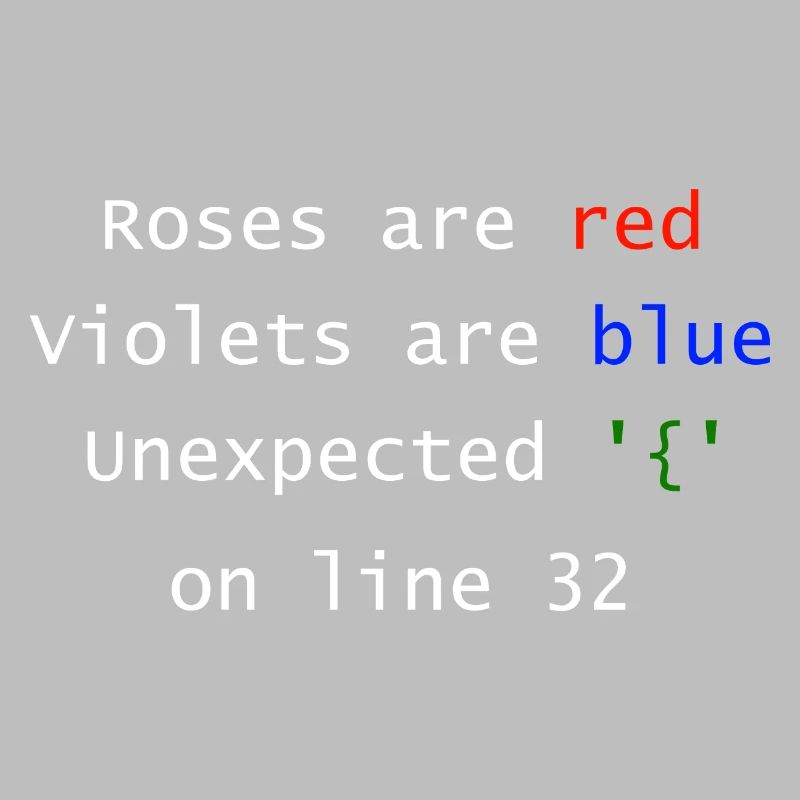 Unexpected on line | Programmer Computer Scientist