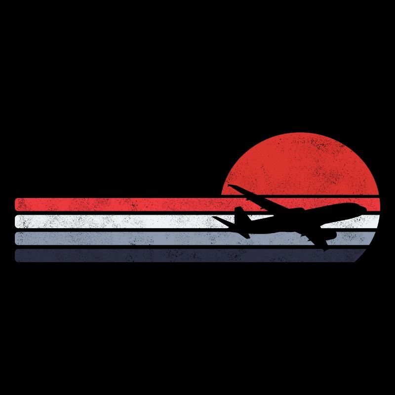 Pilot Flugzeug Retro Geschenk