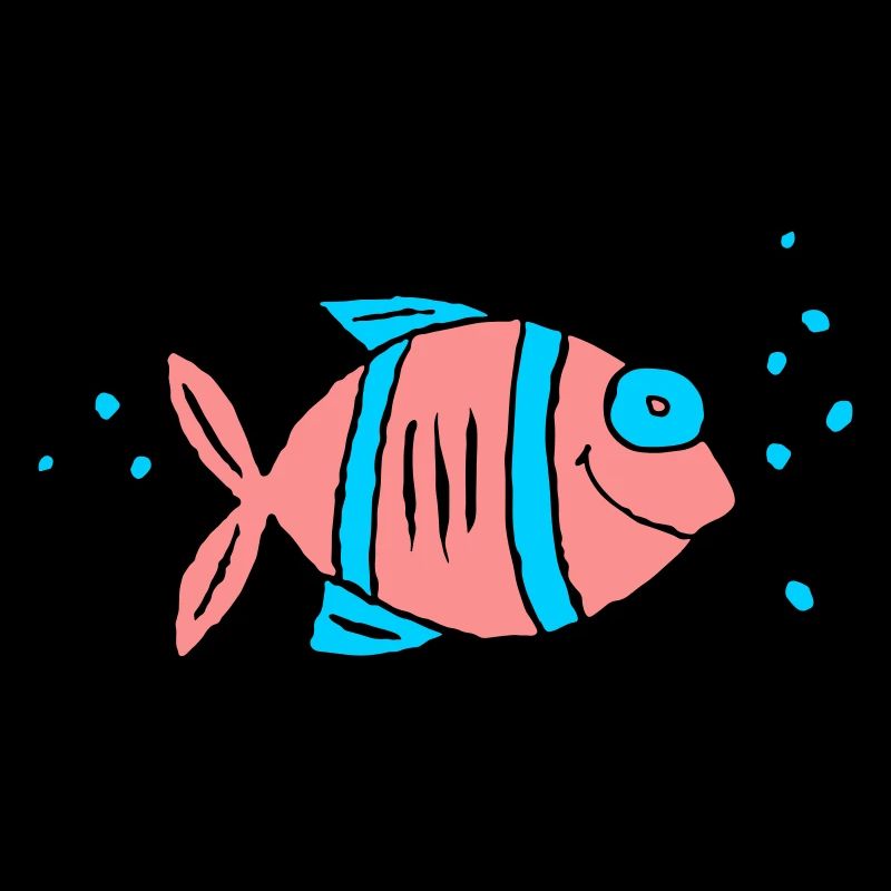 Poisson Cichlide Eau Mer Graffiti Dessin