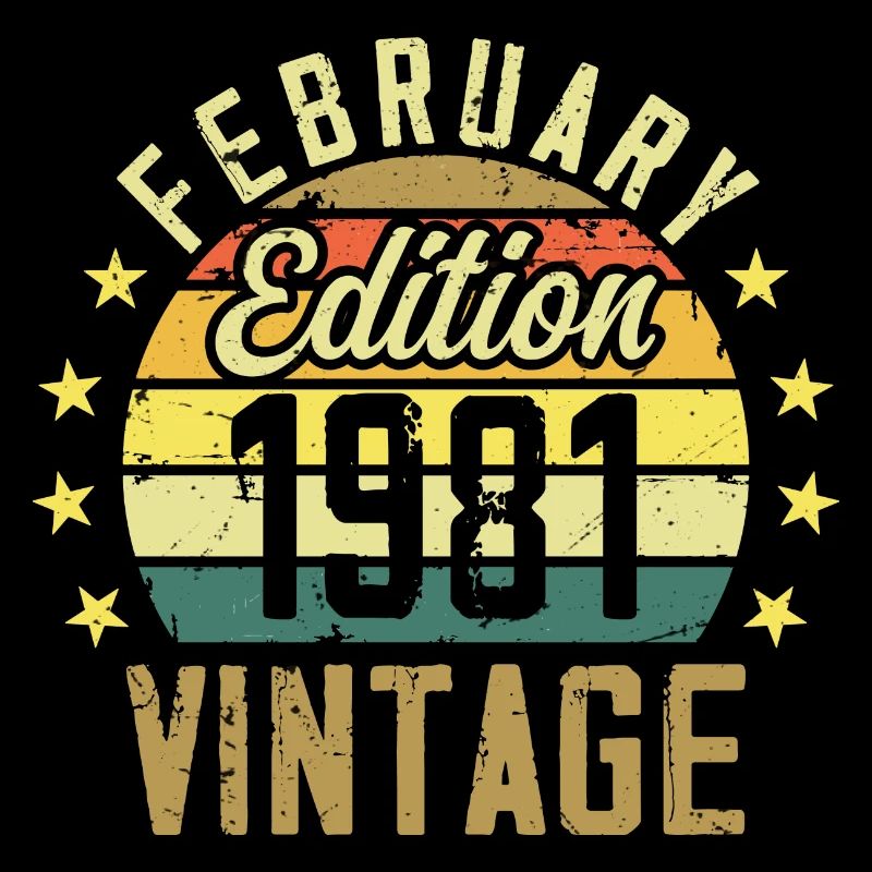 Anniversaire 43 ans - Cadeau Février 1981 - 43e