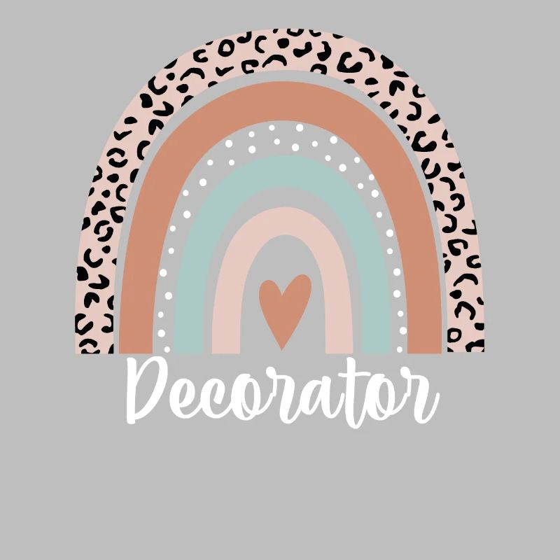 Decorator Rainbow Leopard Funny Decorator