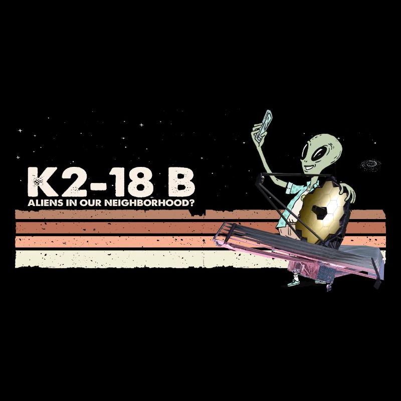 K2-18B - Funny Alien prend selfie w. Webb