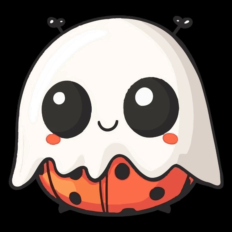 Marienkäfer Halloween Comic Geist