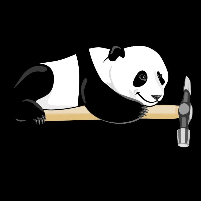 Lazy panda. Lazy day