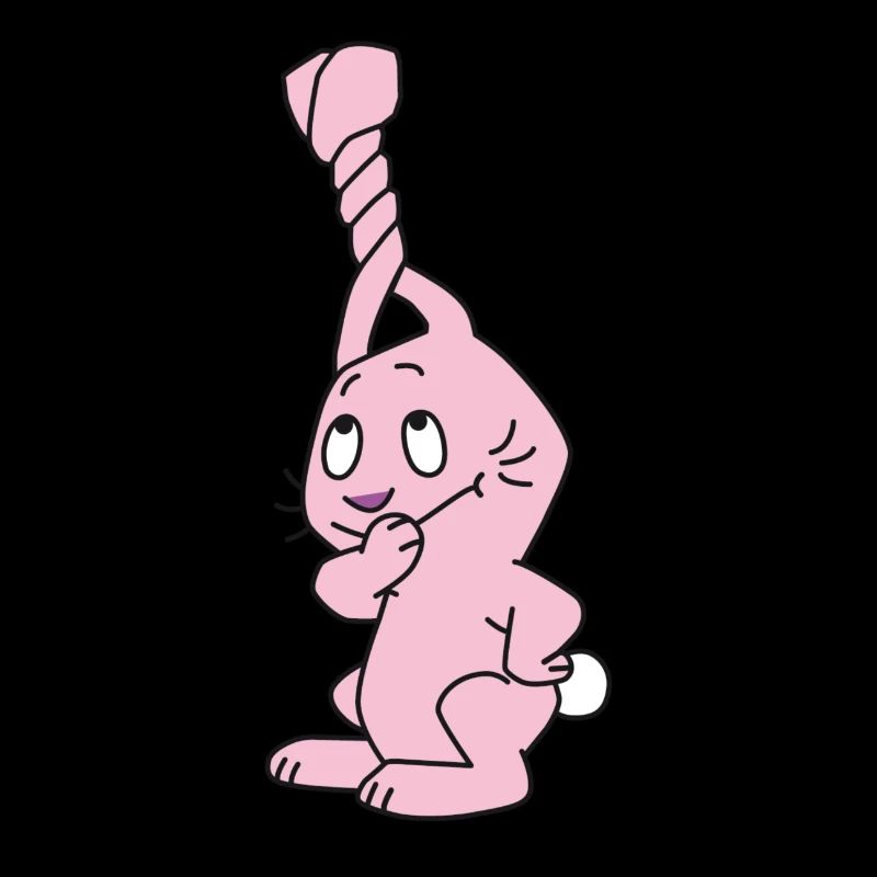 Rabbit with twisted ears