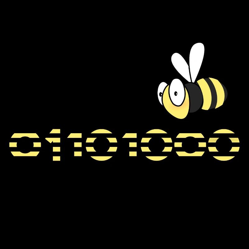 code binaire informatique cadeau de miel d'abeille