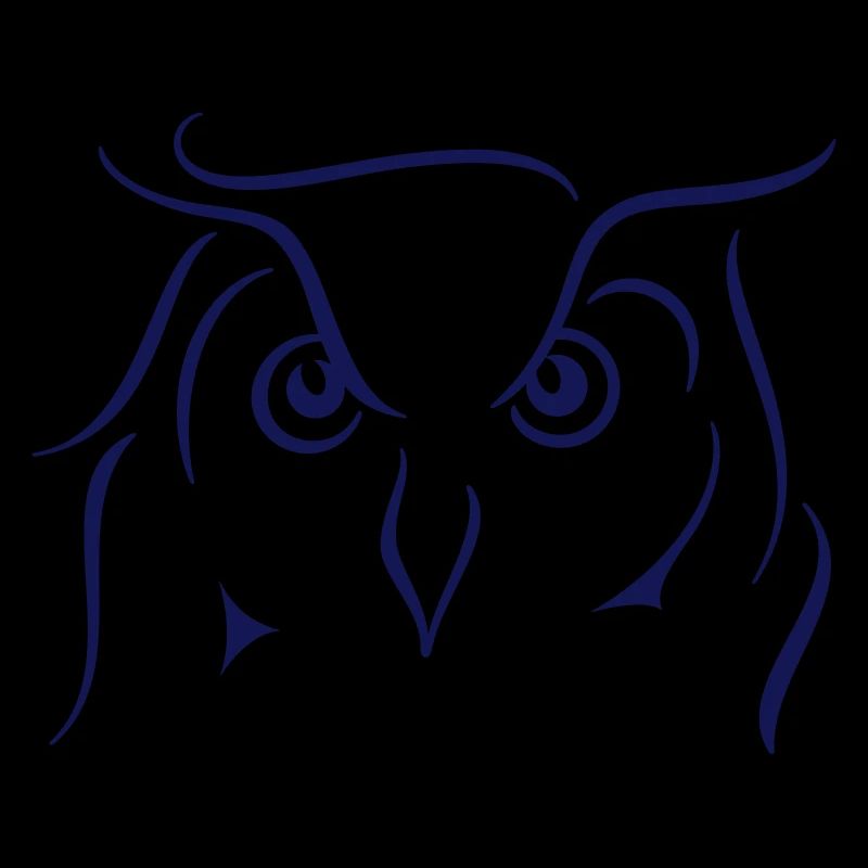 Eagle hibou - cadeau d'idée cadeau de dessin au trait