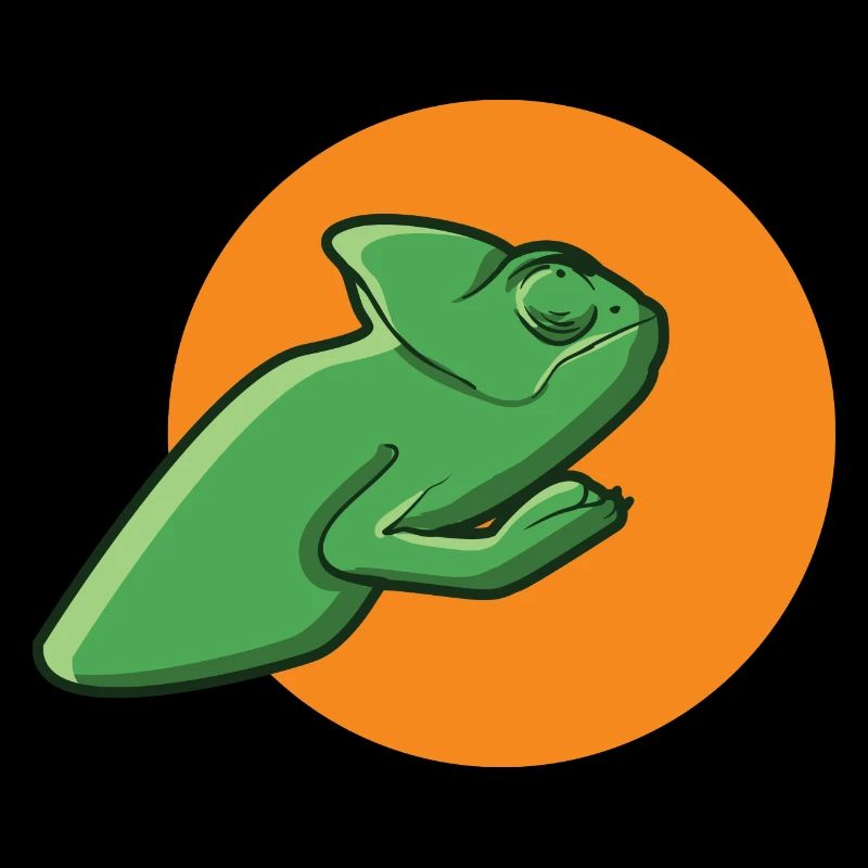 grünes Chamäleon Echse Eidechse Reptil Geschenk