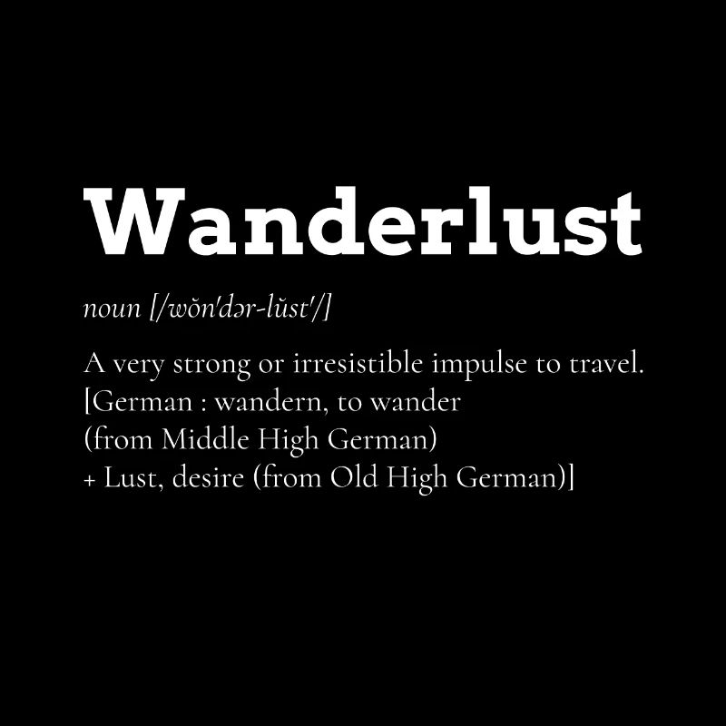Wanderlust Fernweh Geschenk Backpacker Urlaub