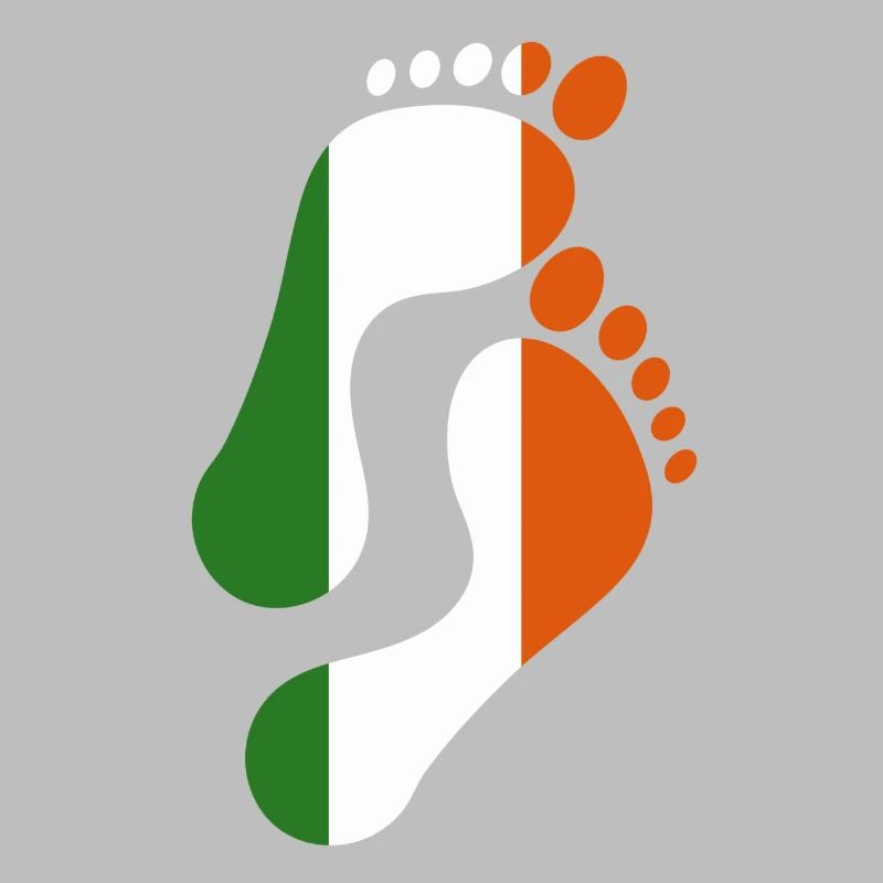 Irlande Empreinte drapeau
