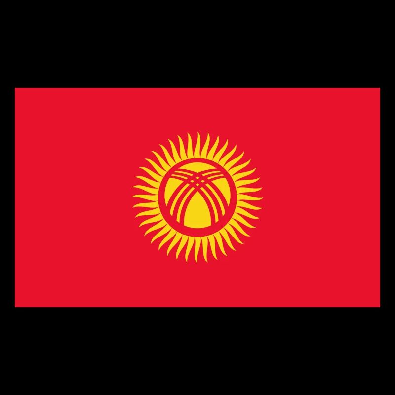 Kirgisistan-Flagge