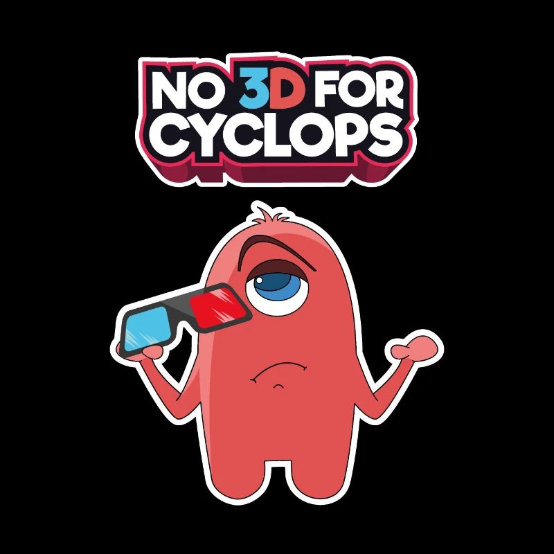Comic 3D Glasses Cyclops Cinema Movie Comic Gift
