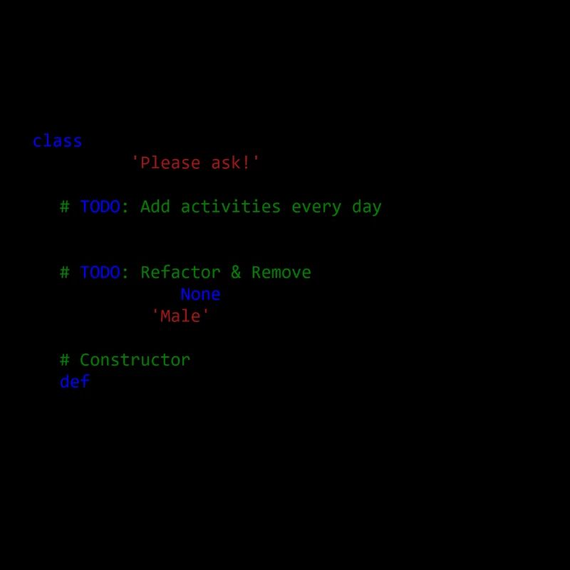 I am a python class