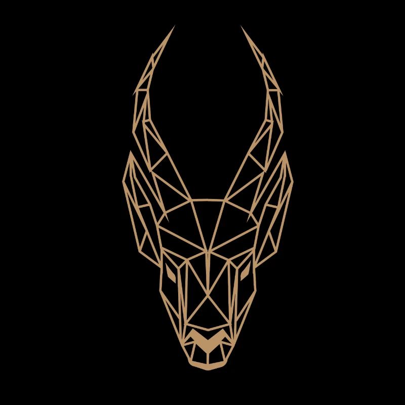 Steinbock Sternzeichen Geometrisch Geschenkidee