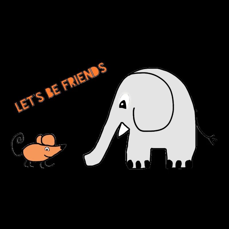 Éléphant et souris, amis