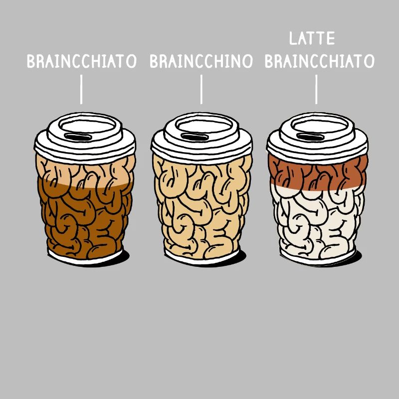 cappuccino coffee brain gift