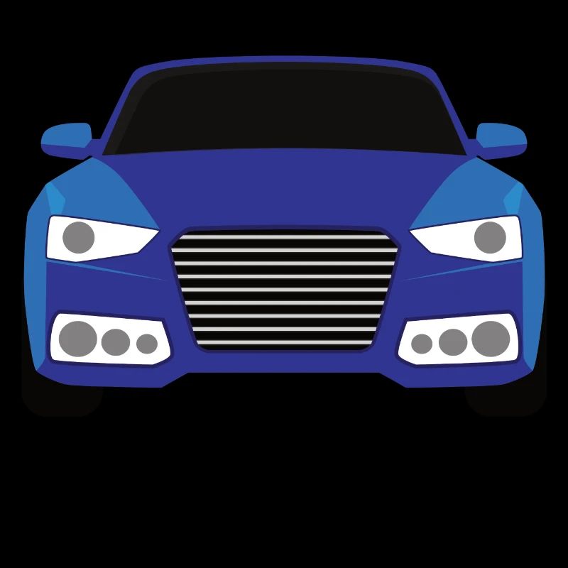 Conception graphique de voiture bleue