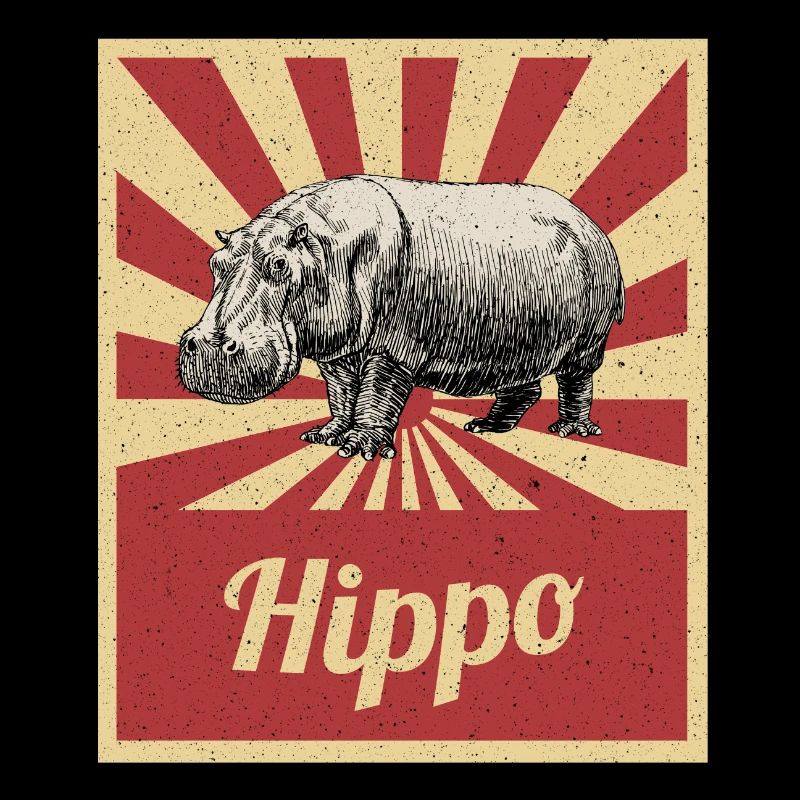 Nilpferde Flusspferde Hippos Hippopotamus Geschenk