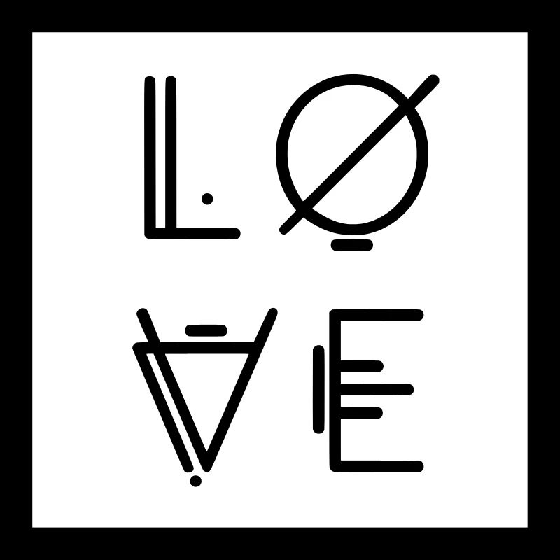 Love Liebe - abstrakte Kunst Vektorgraphik Vector