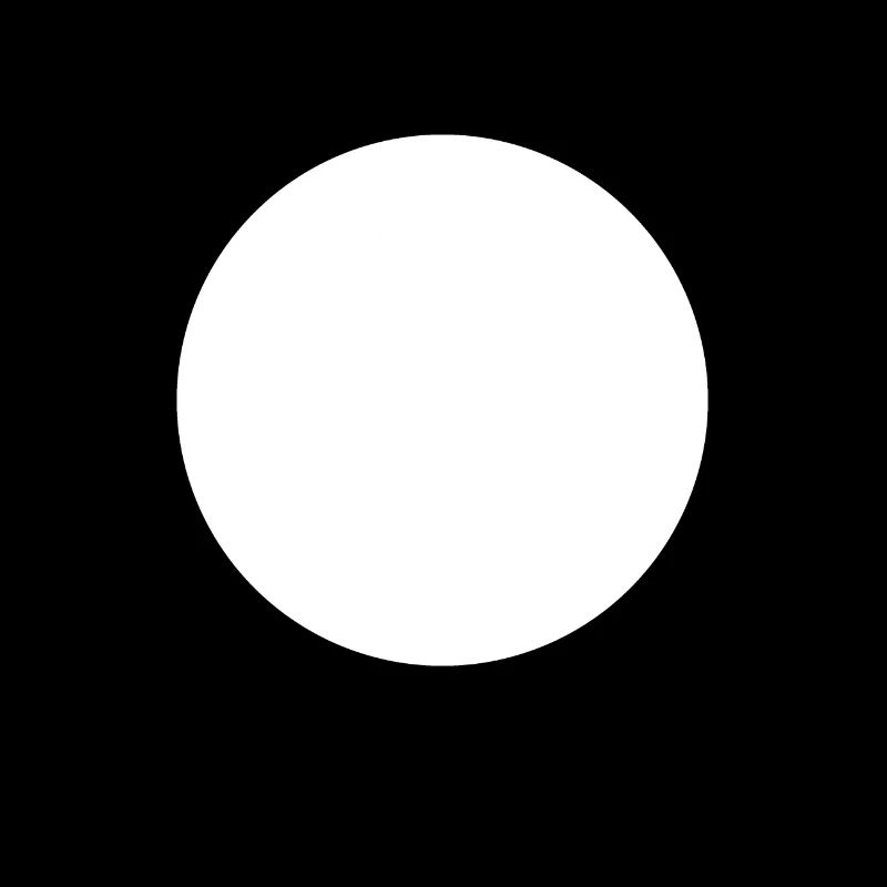 cercle de points blancs