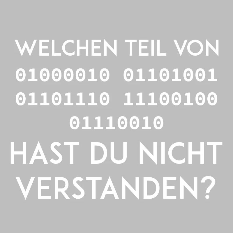 Nerd Binär Lustig Geschenk geek Programmierer