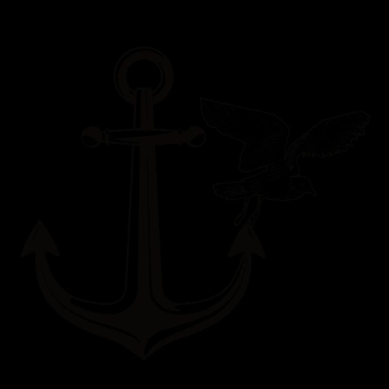 Anker mit Möwe Maritim
