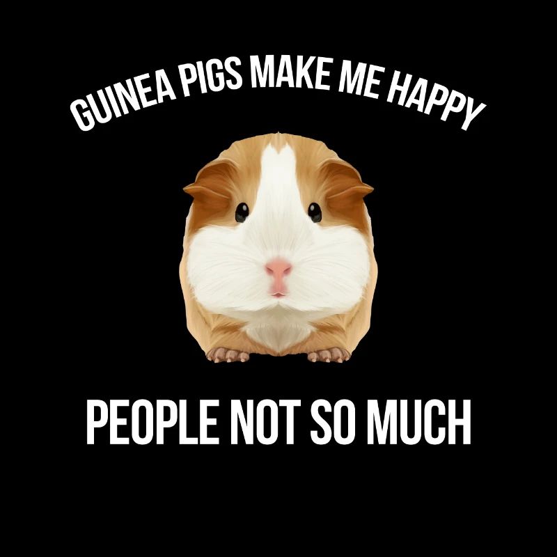 Le cochon d'Inde me rend heureux, idée cadeau Wheek