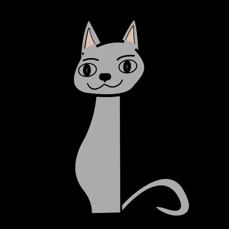 chat gris miautant avec les oreilles brun clair