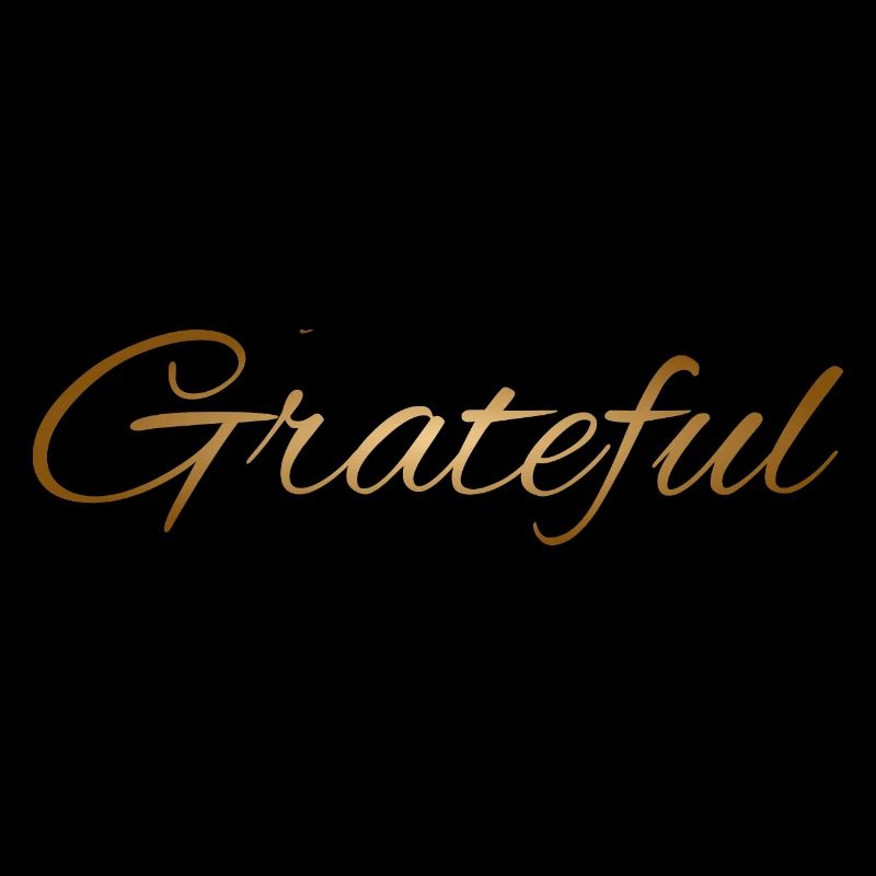 Grateful Glücklich positiv Geschenkidee Good Vibes