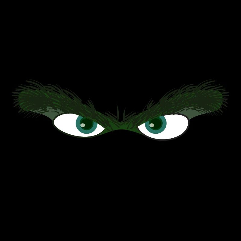 eyes eyebrows green evil look watching fun