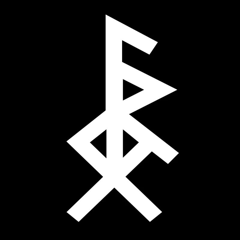 Roller blind - Namensrune - First name - Binderune - Rune