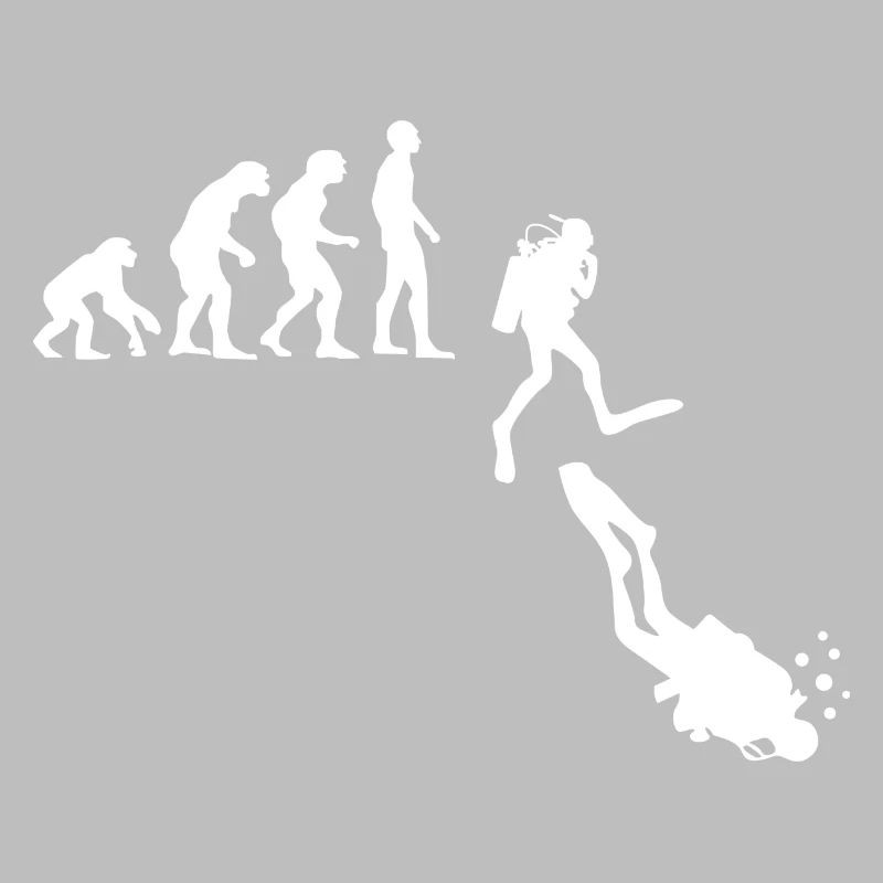 Diving Evolution Diver Funny Gift