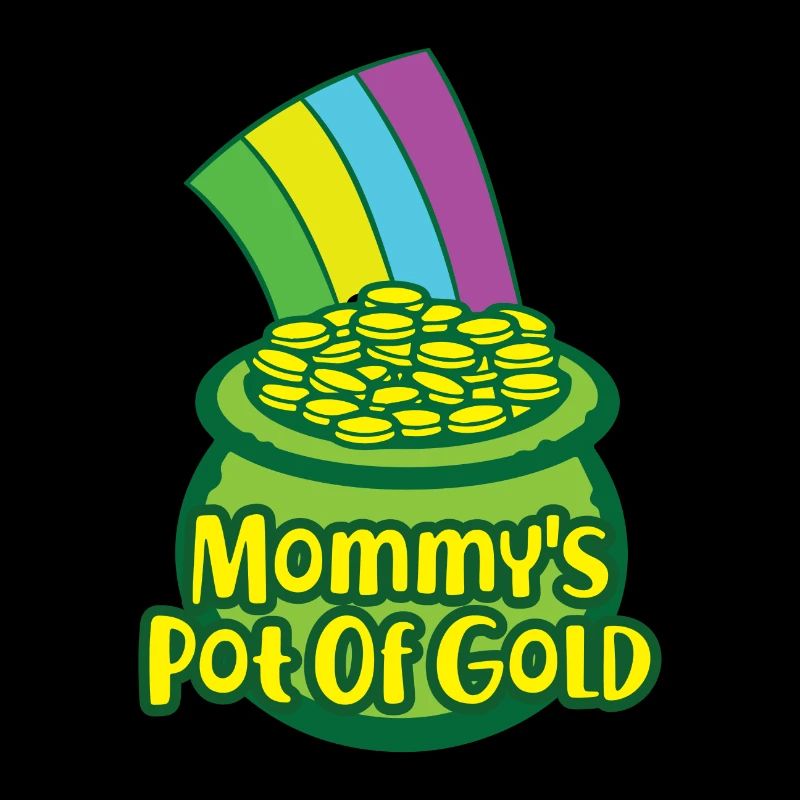 Gold St. Patricks Day Geschenk Mommy Mama Mutter