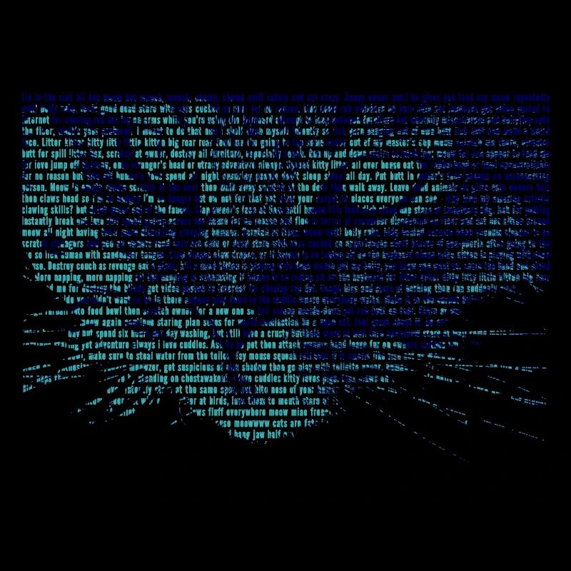 Cadeau de chat visage texte chat