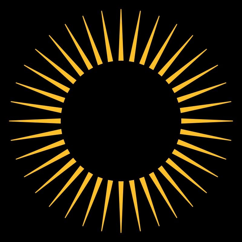 Strahlen, Kranz, Sonne, Dein Design, Rahmen, Text