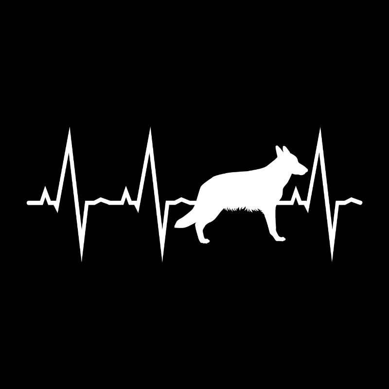 Deutscher Schäferhund Heartbeat Weiss Geschenk