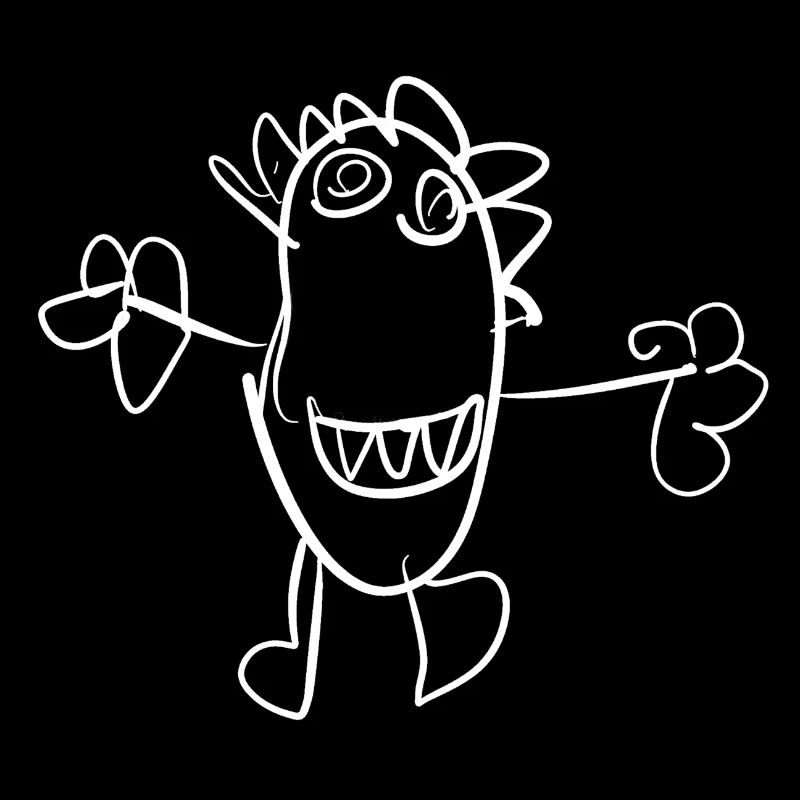 Laura's Monster - child's drawing
