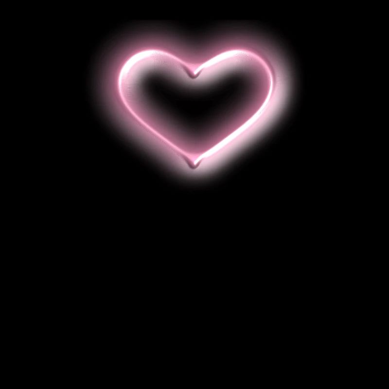 Herz, rosa Glow